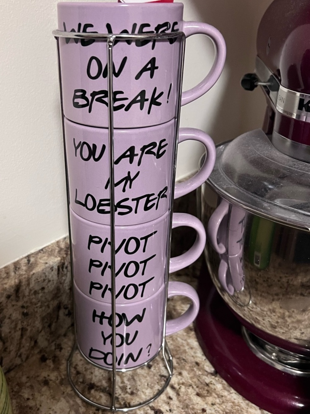 FRIENDS Stacked LavendeR Mug Set